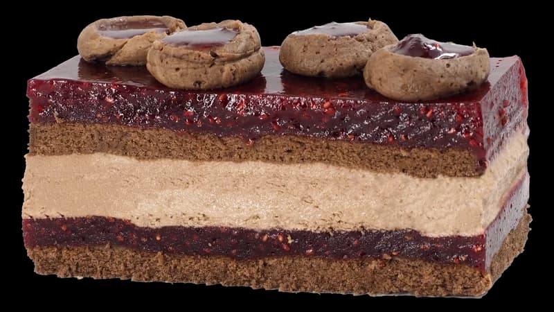Schoko Himbeer Schnitte