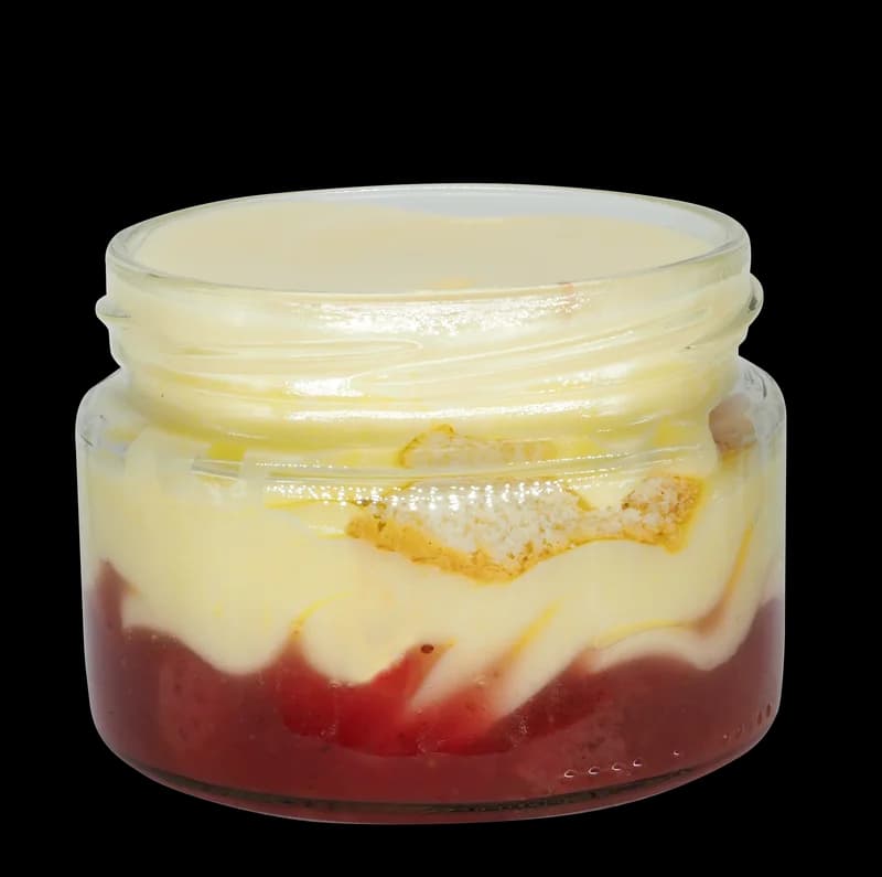Vanille-Pudding Erdbeere (Dessert im Glas)