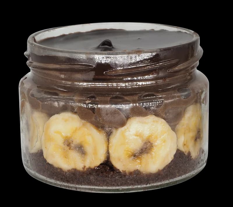 Schoko Banane (Dessert im Glas)